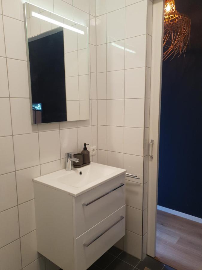 Modern Tiny House Op Rustig Watersportpark Villa Elahuizen Exteriör bild