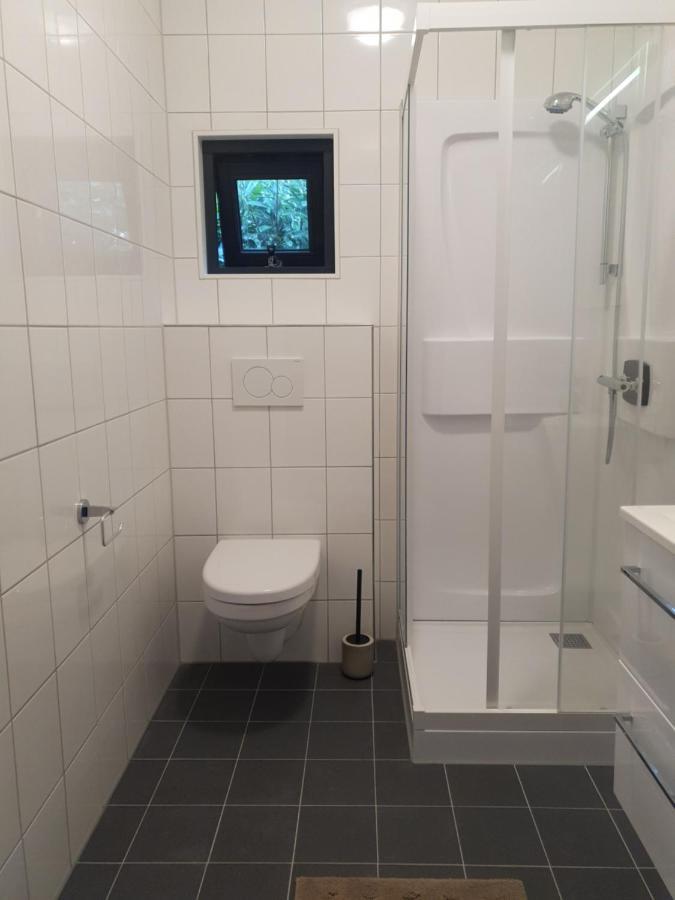 Modern Tiny House Op Rustig Watersportpark Villa Elahuizen Exteriör bild